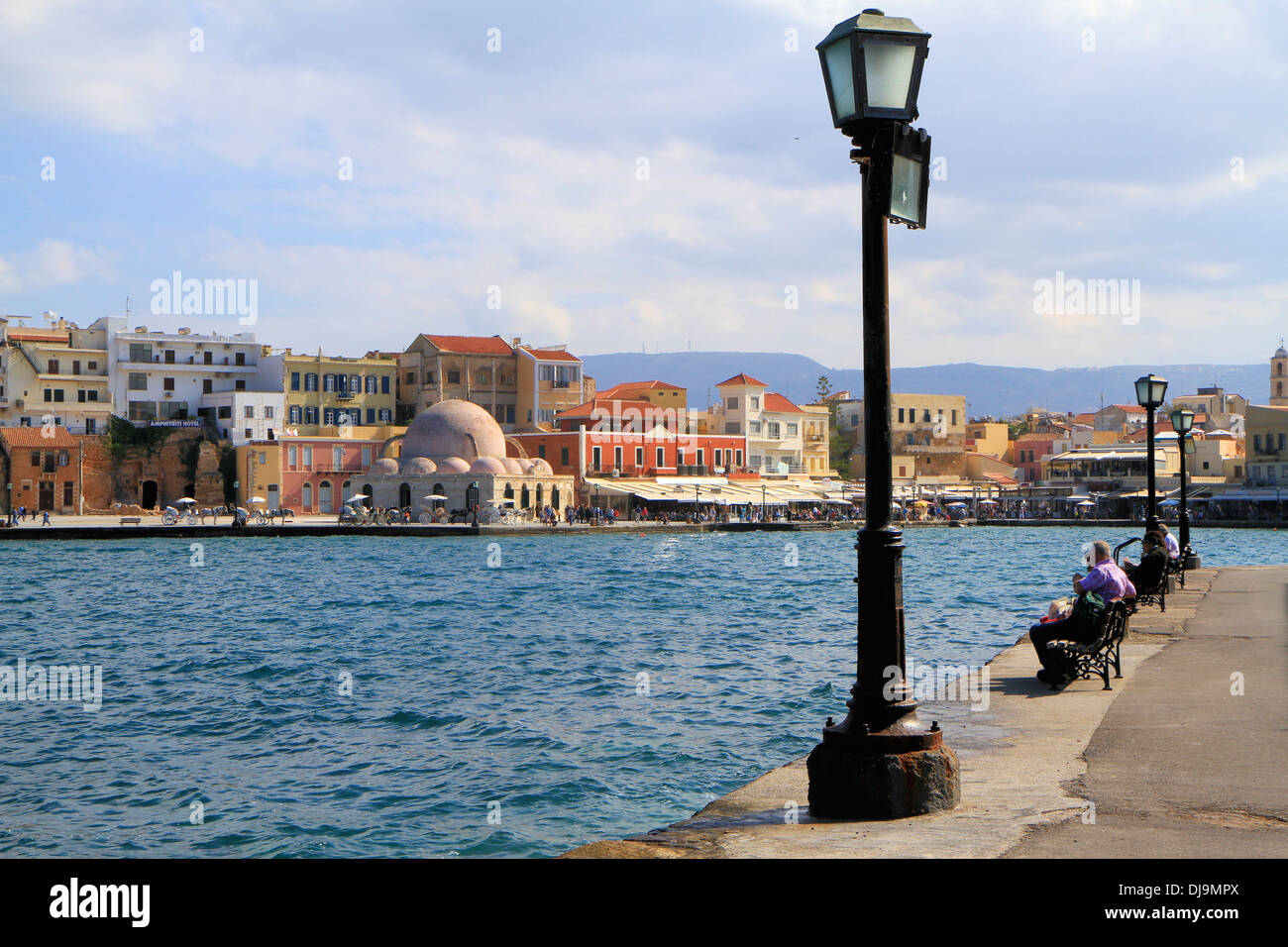 Il porto veneziano di Chania, Creta, Grecia Foto Stock