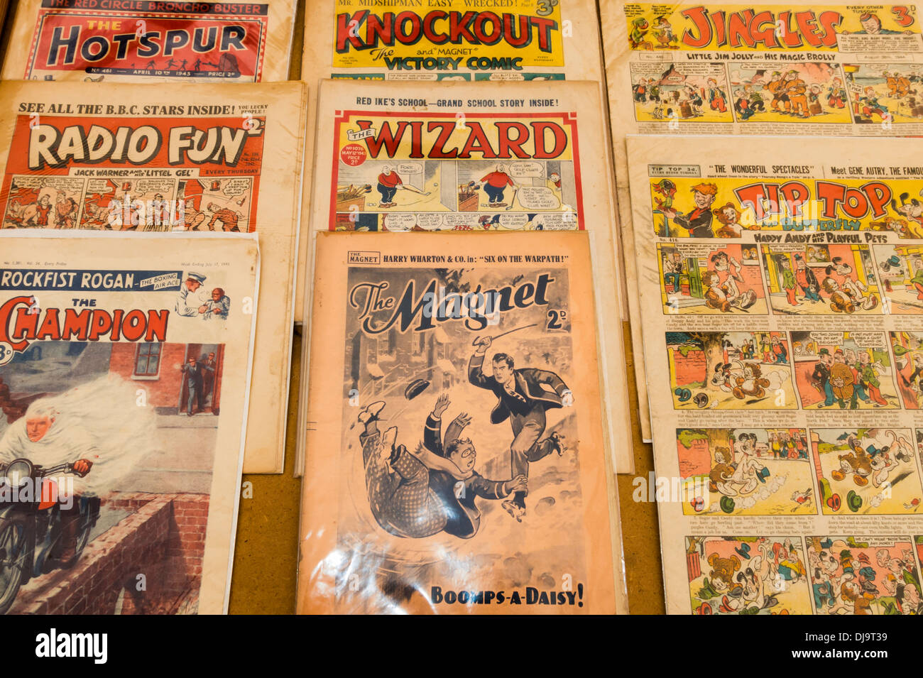 Vecchio Stile fumetto per bambini Foto Stock