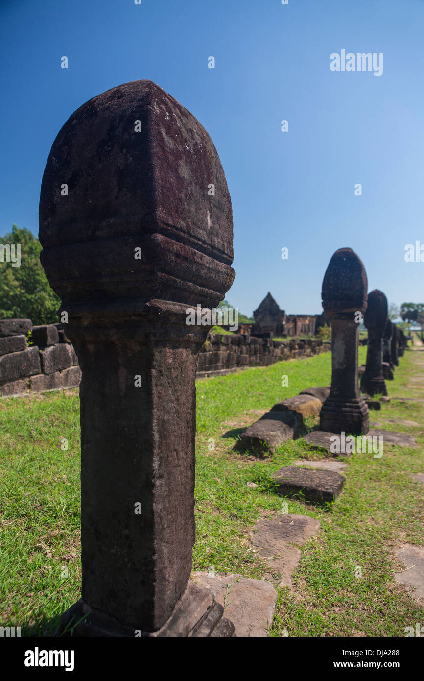 Antiche rovine Khmer in Champasak, Laos Foto Stock