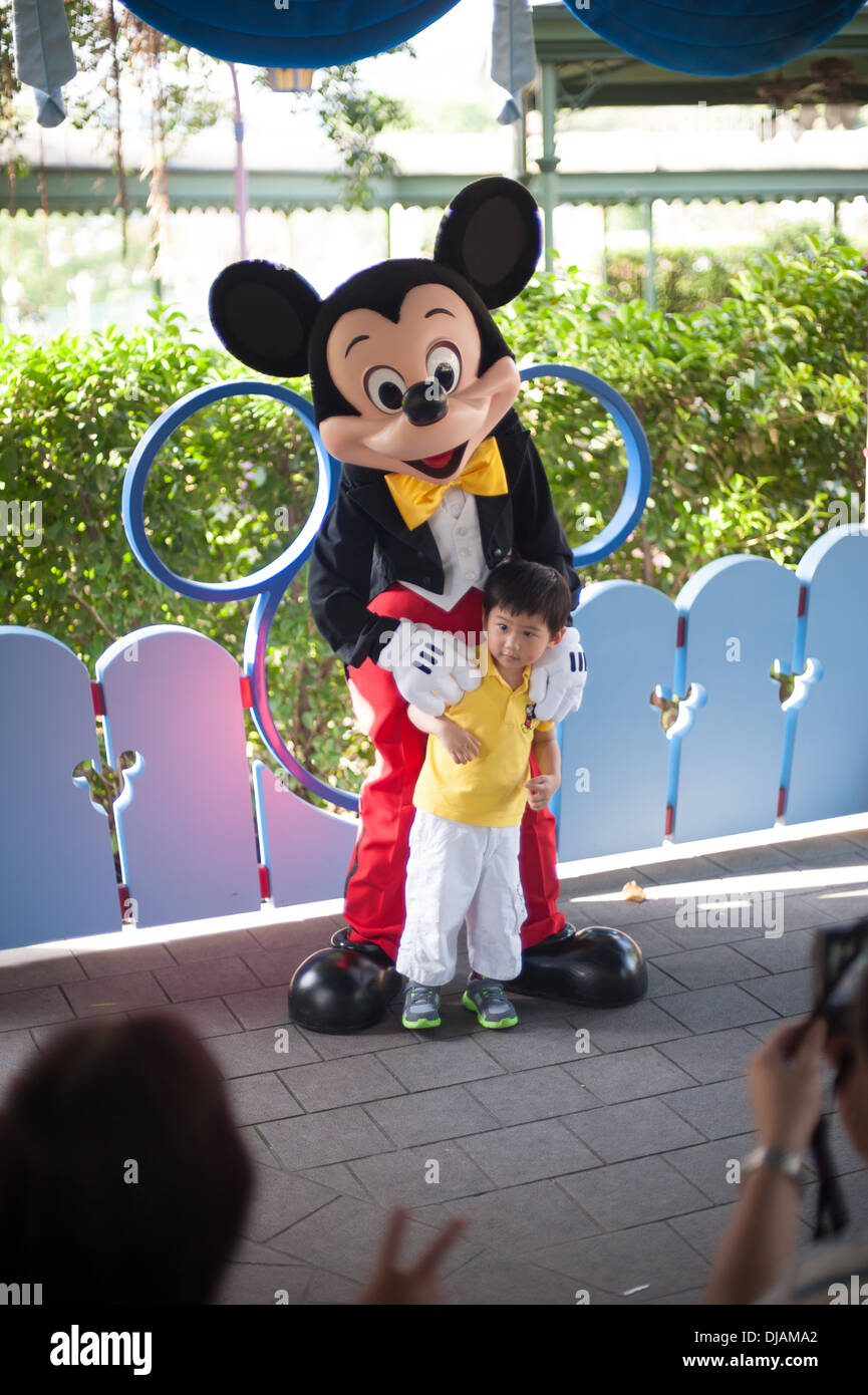 Micky Mouse. Disneyland. Hong Kong. Foto Stock