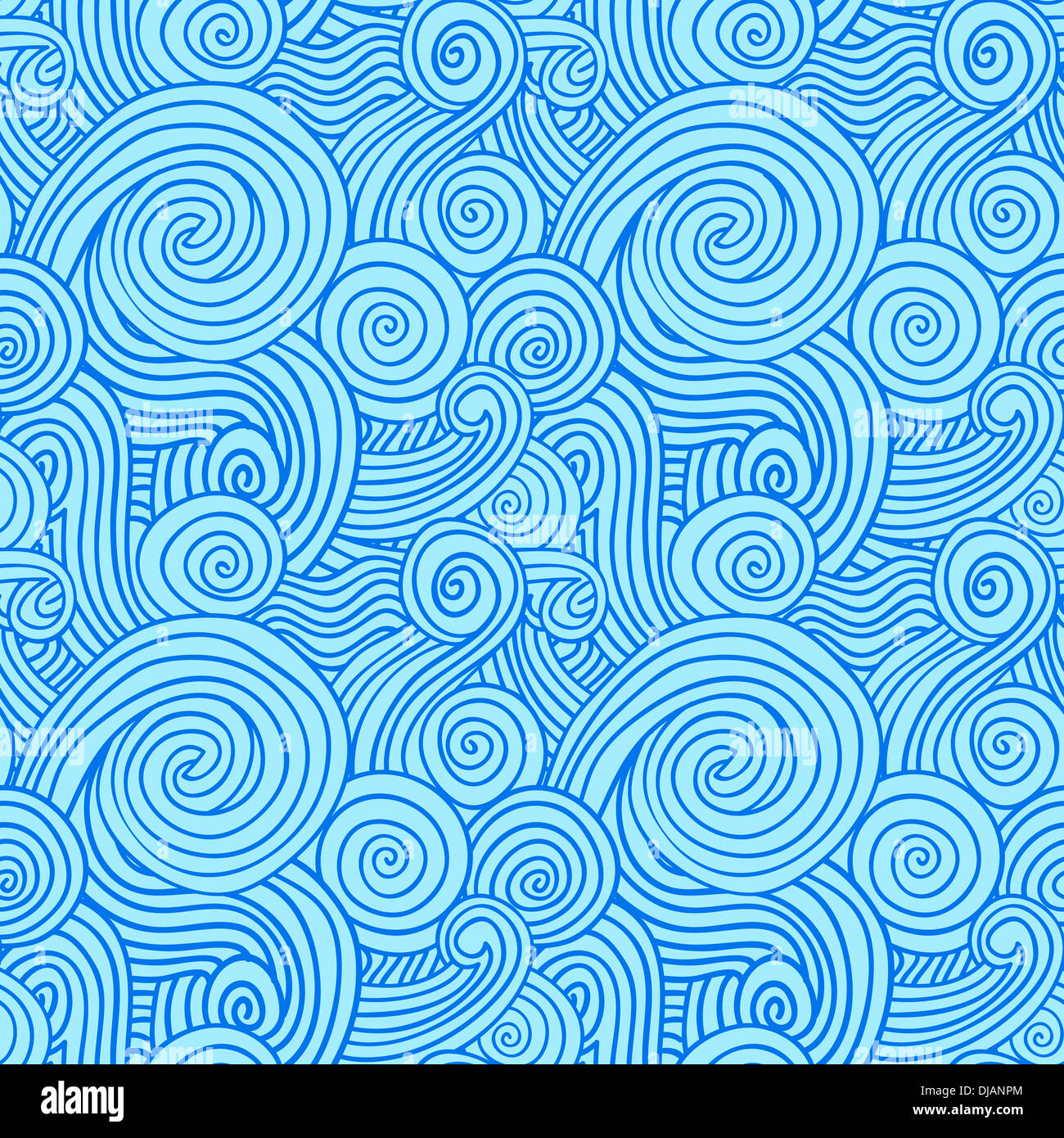 Onda Blu ornamento Foto Stock