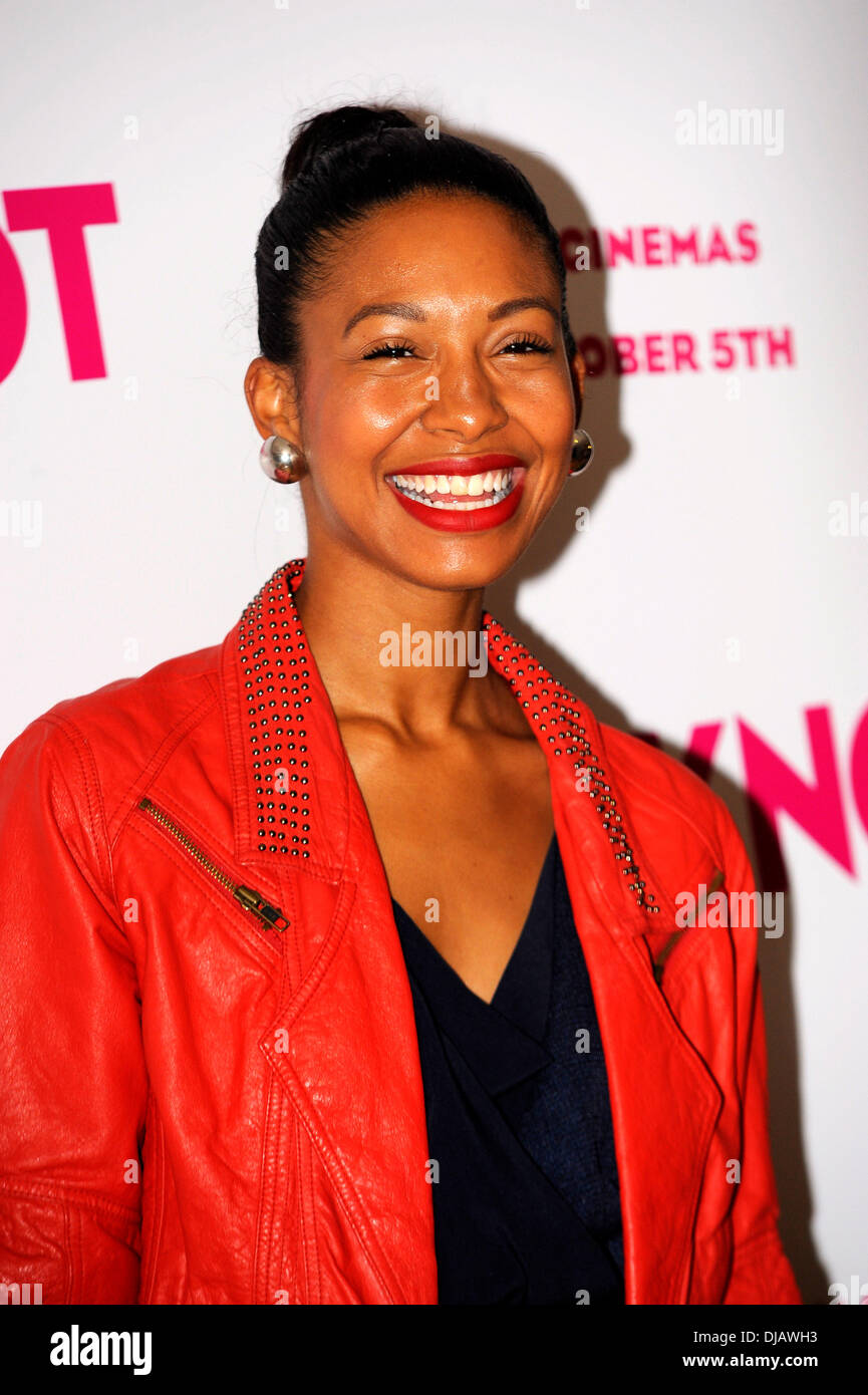 Shanika Warren-Markland il Gala Screening di "Nodo" tenutasi presso il Mayfair Hotel - Arrivi. Londra, Inghilterra - 24.09.12 Foto Stock