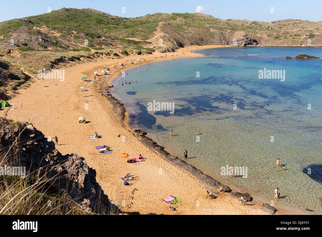 Platja de Cavalleria Beach, Minorca, Isole Baleari, Spagna Foto Stock