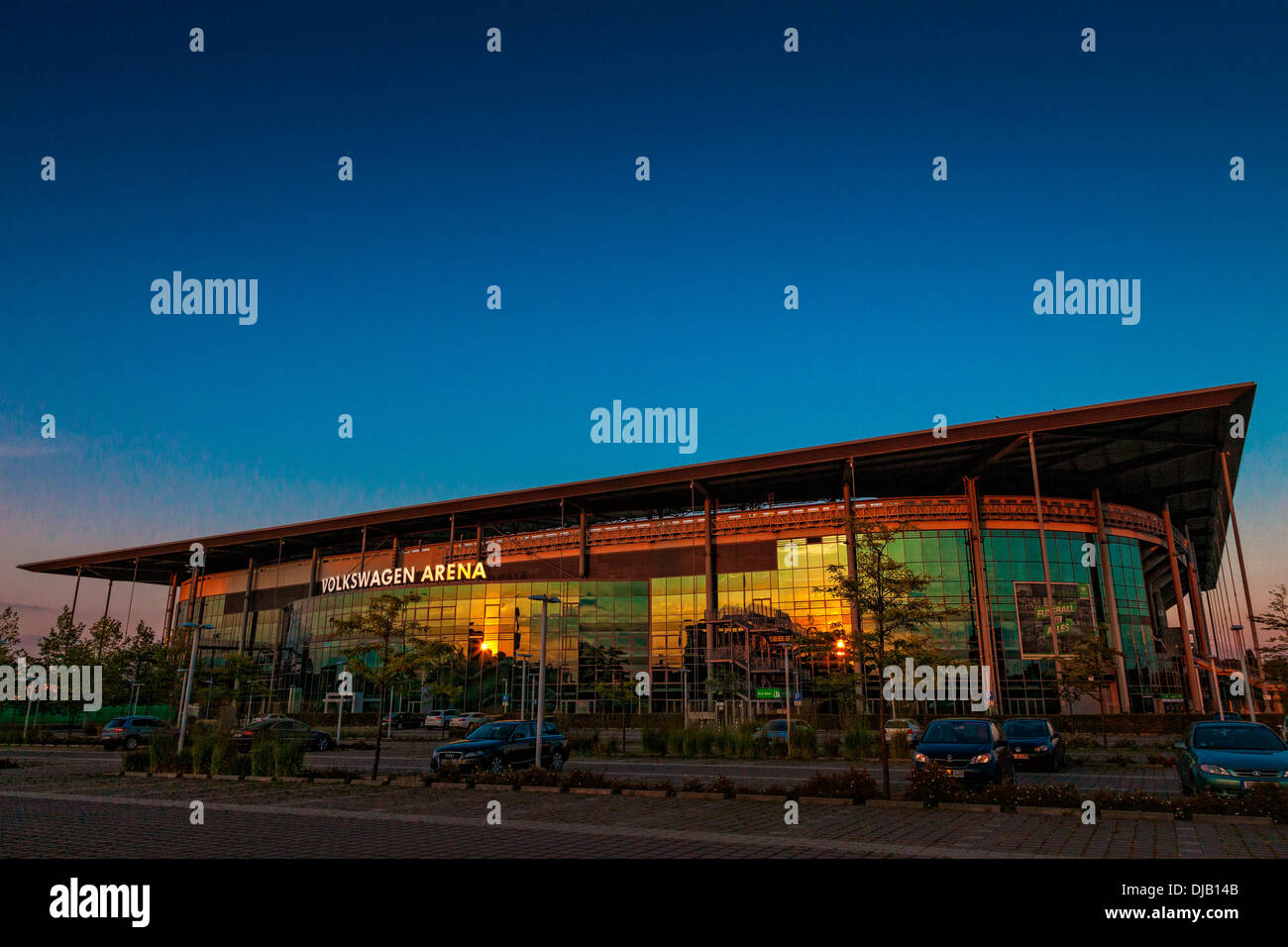 Volkswagen Arena, Wolfsburg, Bassa Sassonia, Germania Foto Stock
