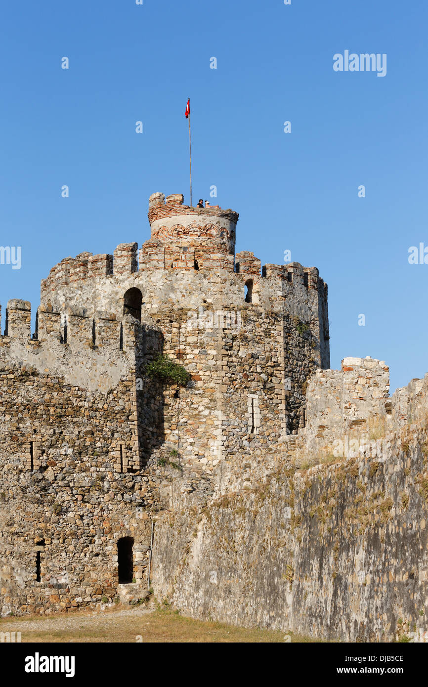 Il castello di Mamure, Anamur, Mersin provincia di Cilicia, Riviera Turca, Turchia Foto Stock
