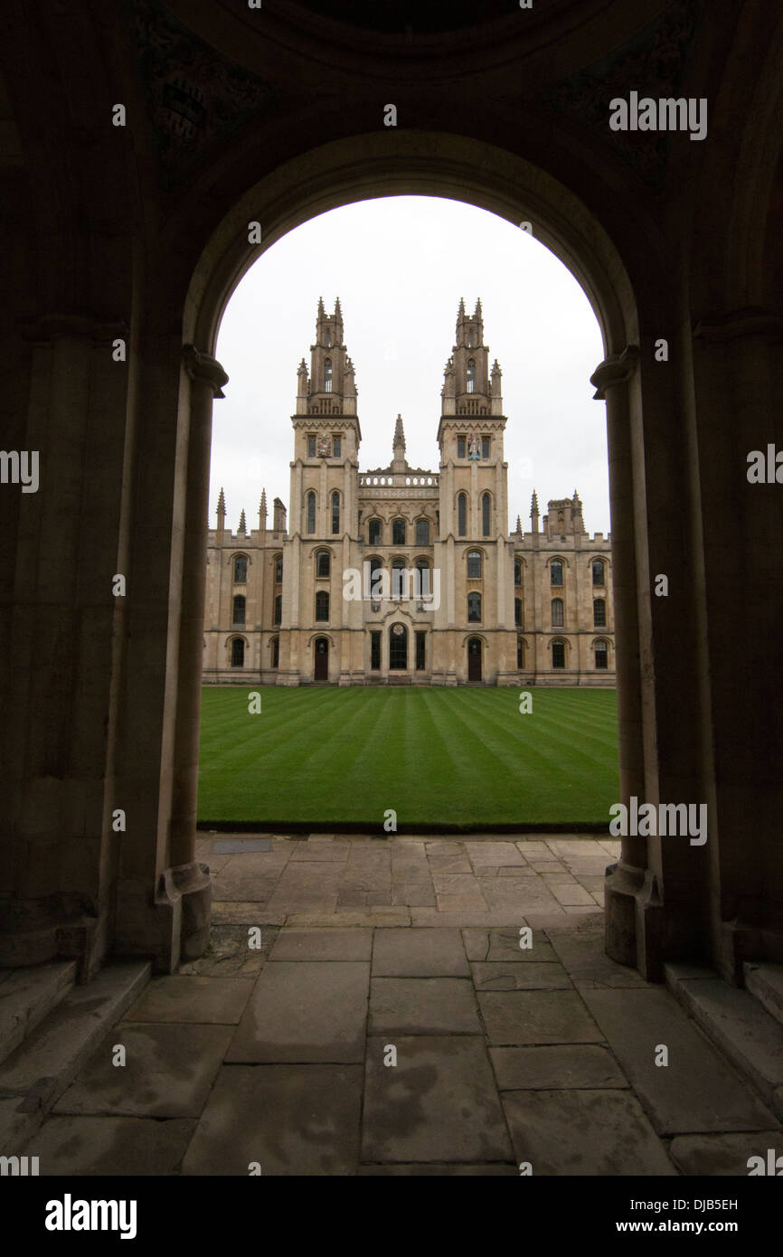 Oxford University All Souls College Foto Stock
