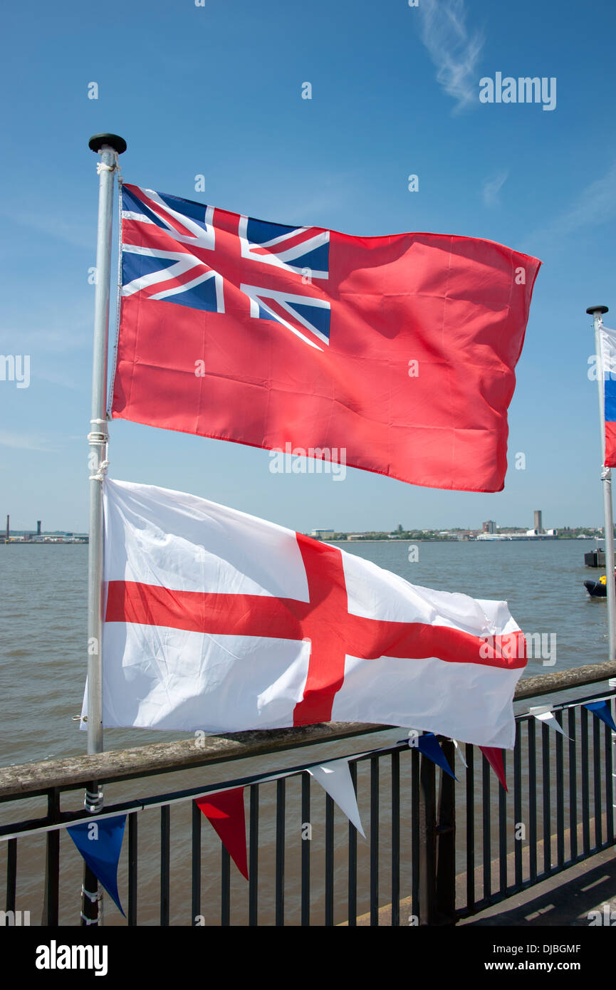 Royal Alfiere Bandiera britannica Union Jack Croce di San Giorgio Foto Stock