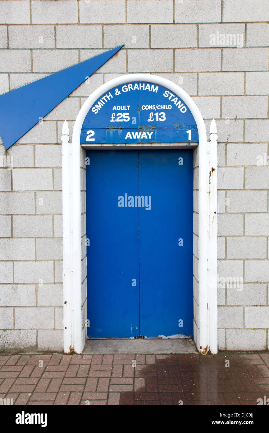 Hartlepool Football Club - tornello ingresso Foto Stock