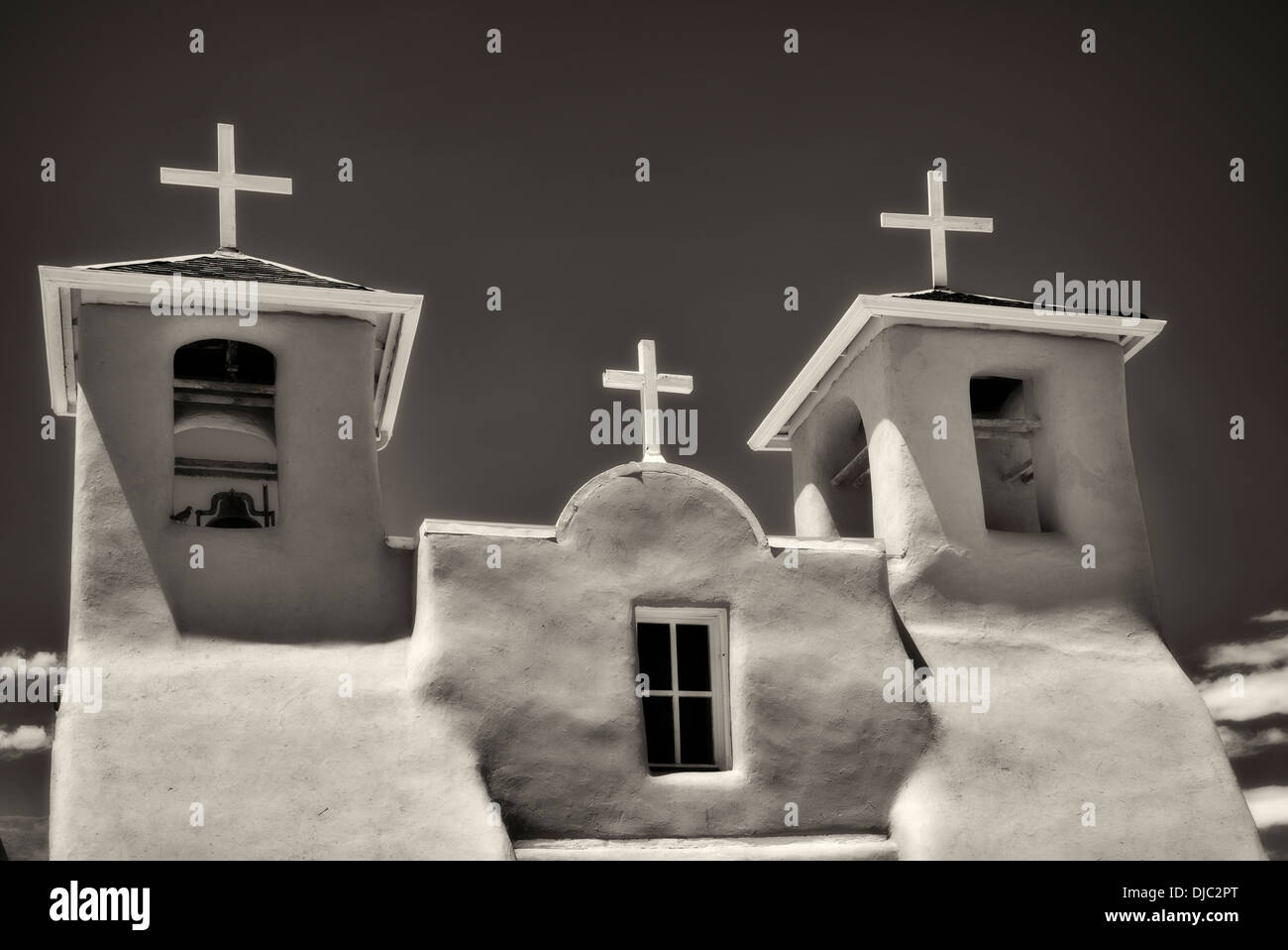 San Francisco de Asis chiesa cattolica. Taos New Mexico Foto Stock