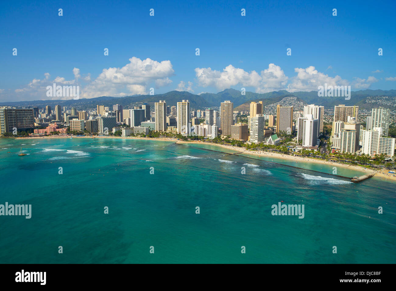 Waikiki, Oahu, Hawaii Foto Stock