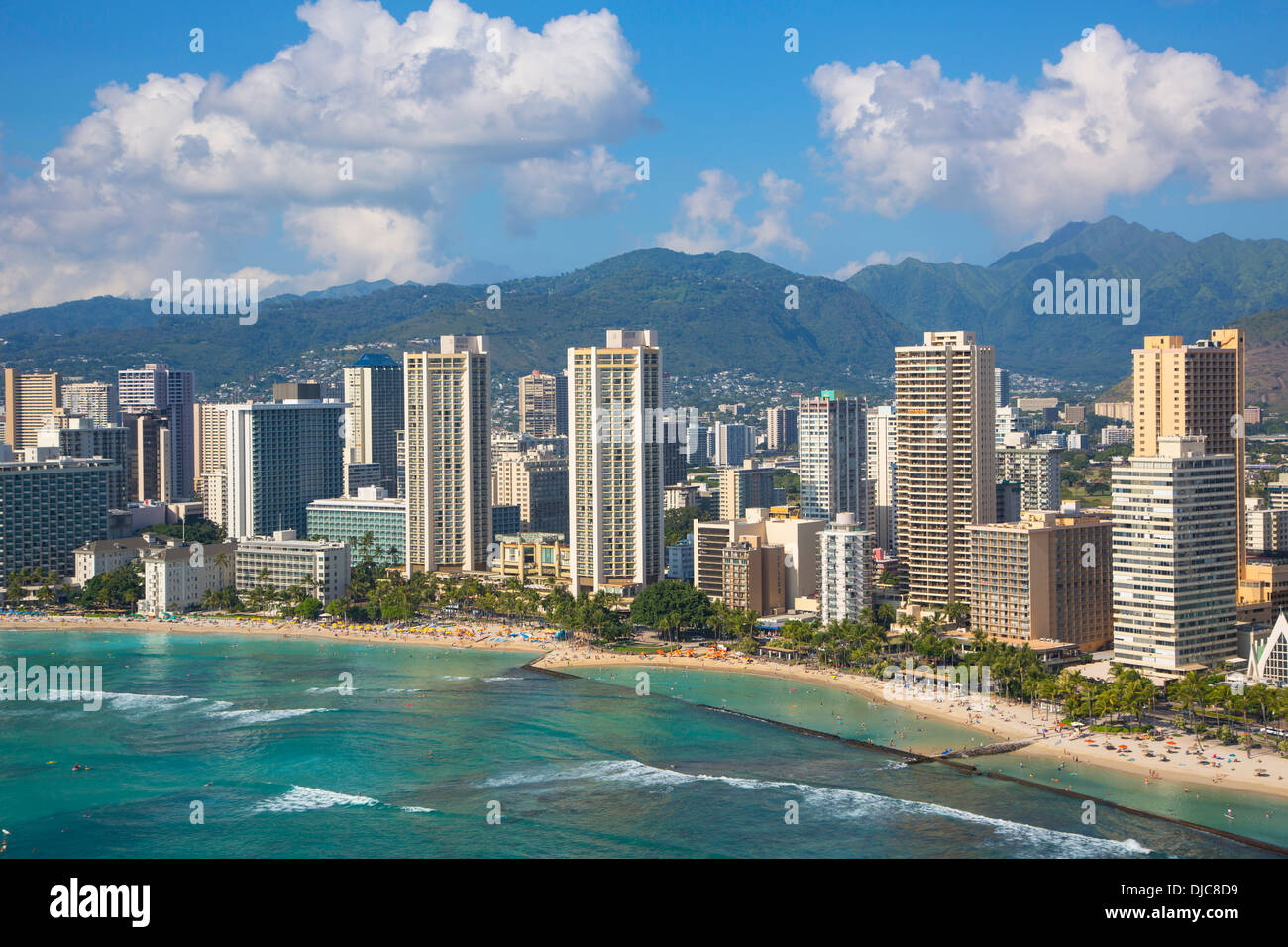 Waikiki, Oahu, Hawaii Foto Stock