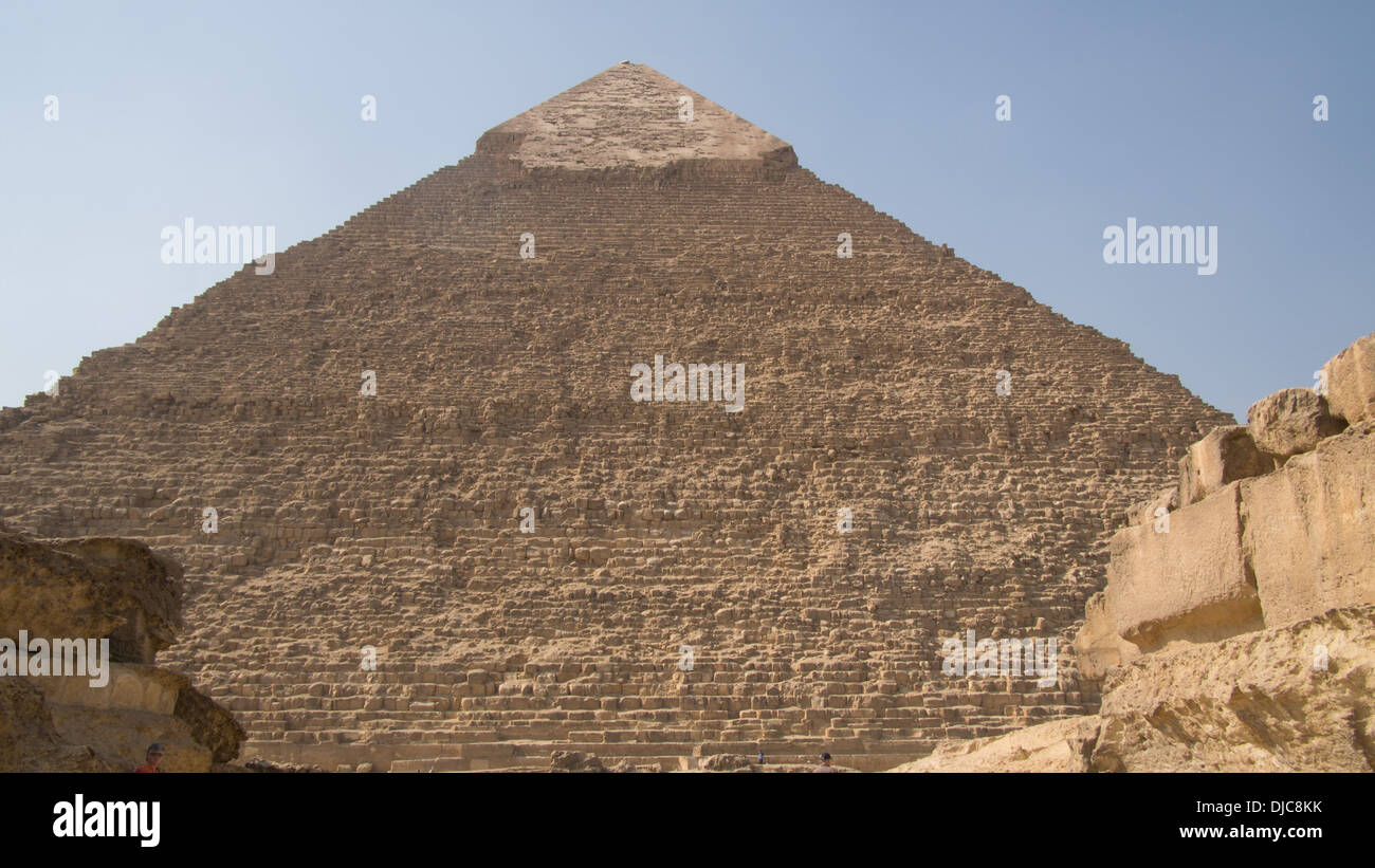La piramide di Khaefre (o) khephren, Giza. L'Egitto. Foto Stock