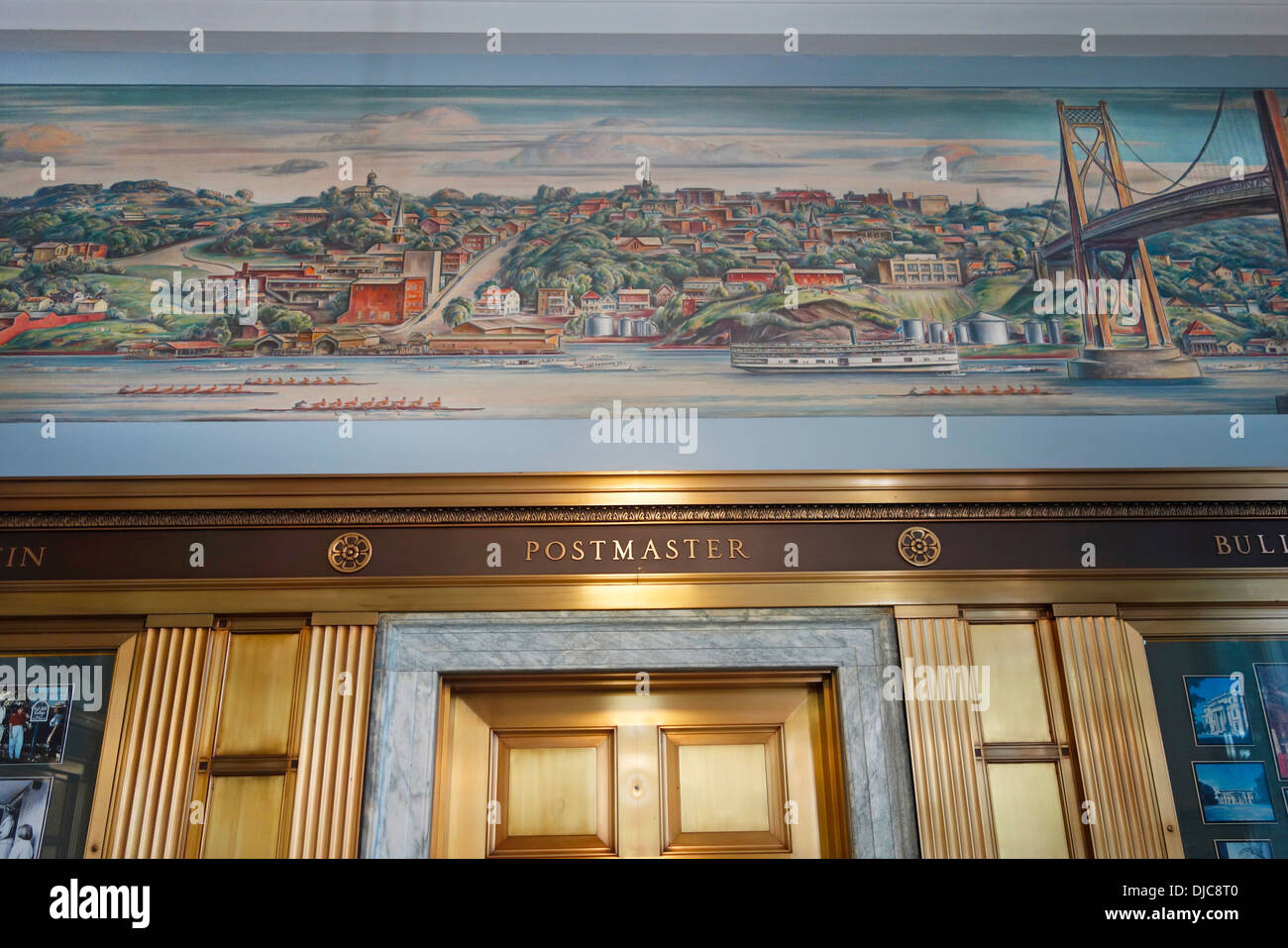 Ufficio postale di Poughkeepsie New York Foto Stock