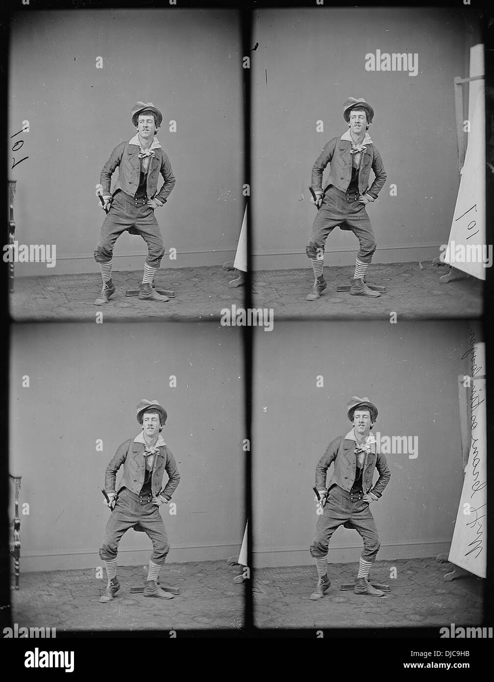 Questa immagine presenta un attore identificato dal numero 305. Sebbene l'identità specifica non sia chiara, rappresenta un momento di archiviazione del settore dell'intrattenimento. Foto Stock