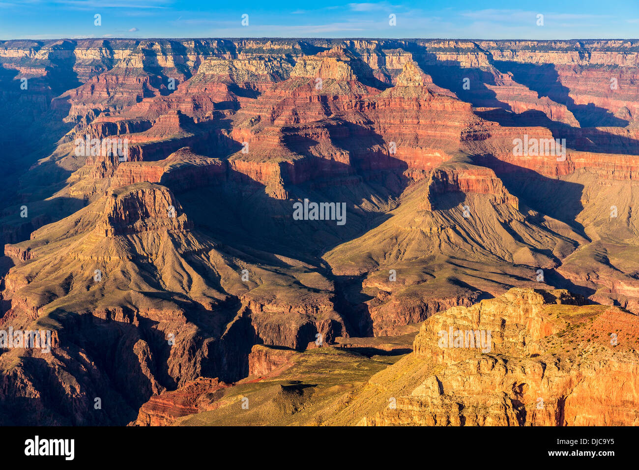 Arizona sunset Parco Nazionale del Grand Canyon Yavapai Point USA Foto Stock
