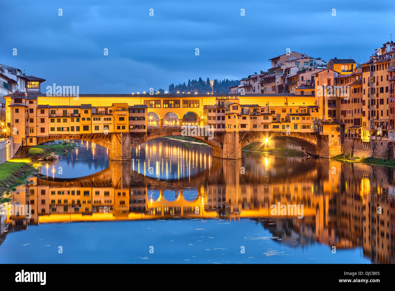 Ponte Vecchio a Firenze Foto Stock