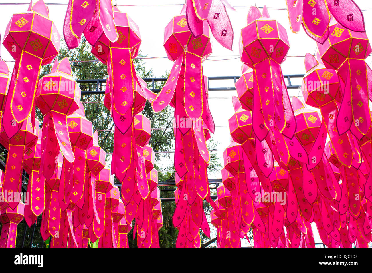 Lanterna Lanna Chiangmai Thailandia Foto Stock