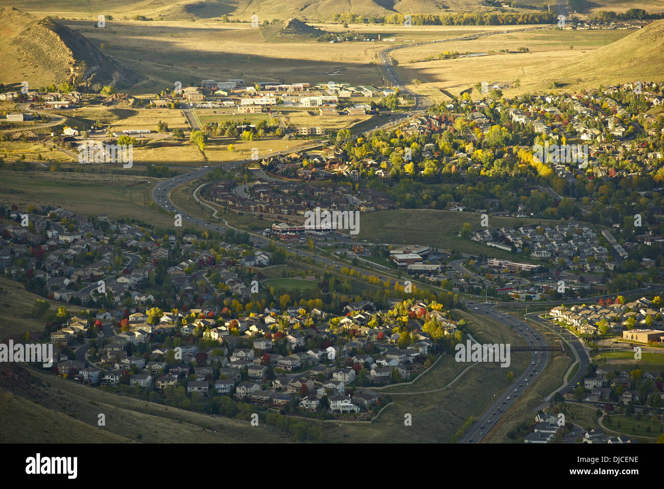 Città di Golden, Jefferson county, Colorado, Stati Uniti. Città Closeup. Città americane Raccolta foto. Foto Stock