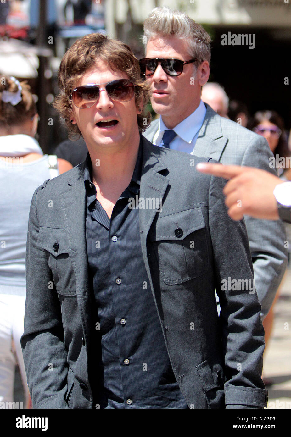 Rob Thomas dei Matchbox venti al Grove a comparire sul divertimento news visualizza " Extra " Los Angeles, California - 22.08.12 Foto Stock