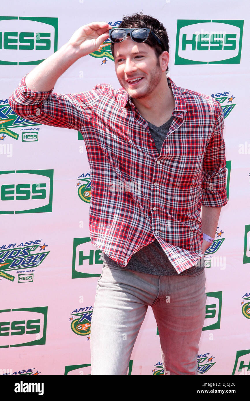 Adam giovani di Owl City Arthur Ashe Kids Day 2012, tenutosi a USTA Billie Jean King National Tennis Center in Flushing New York City, Stati Uniti d'America - 25.08.12 Foto Stock