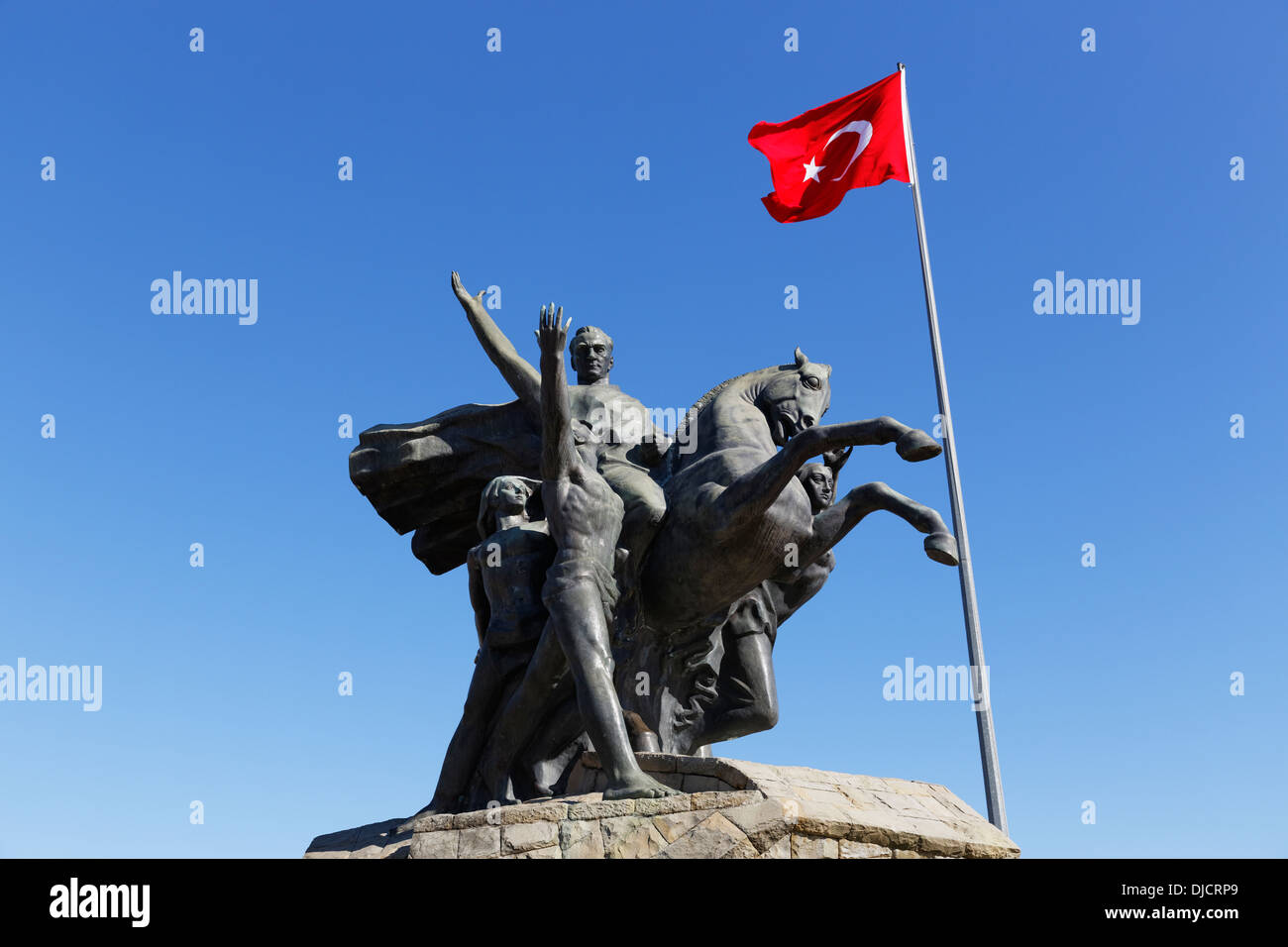 La Turchia, Antalya, monumento di Kemal Ataturk Foto Stock