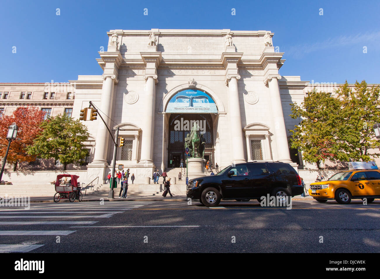 Il Museo Americano di Storia Naturale di New York City, Stati Uniti d'America. Foto Stock