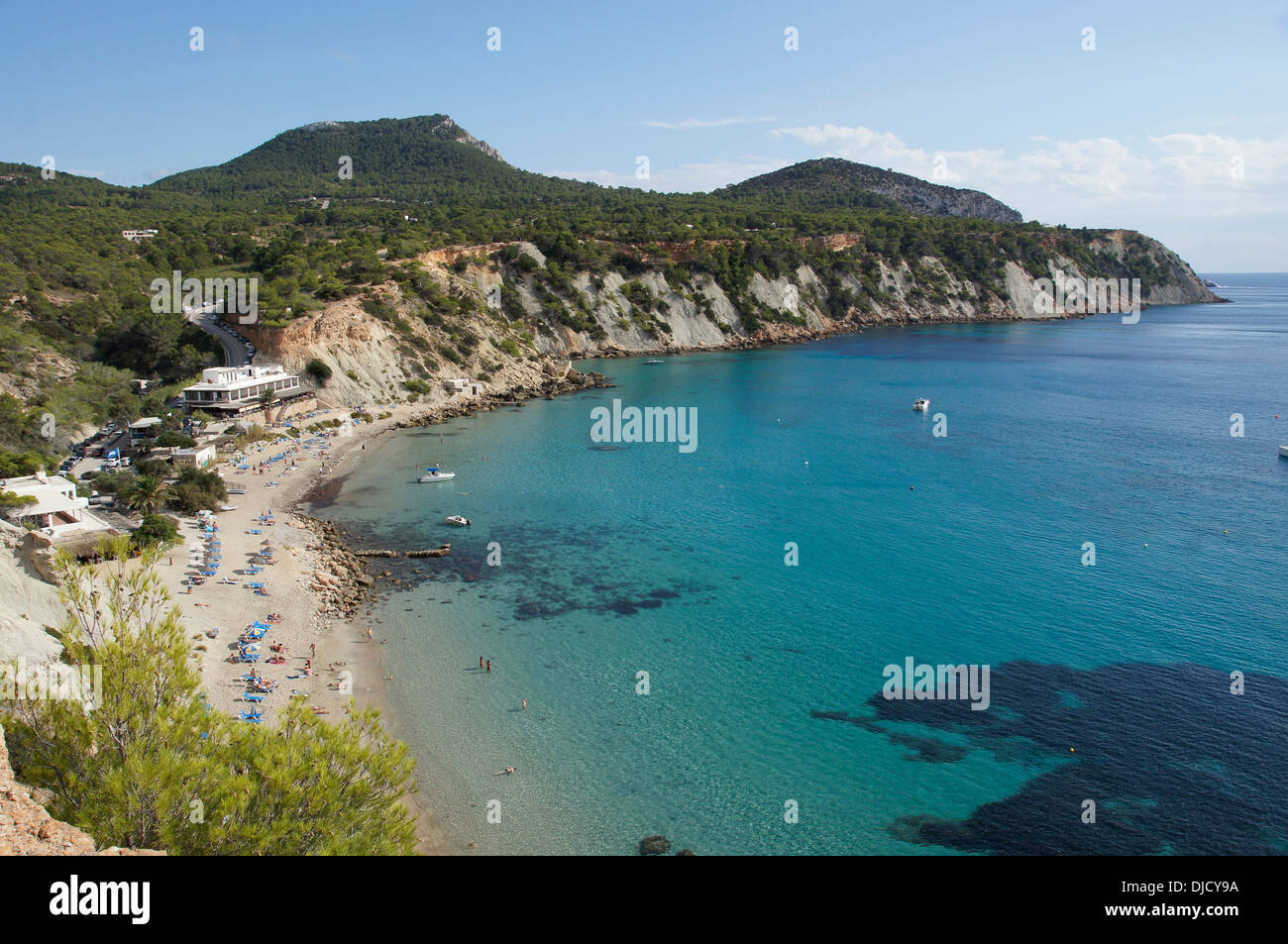 Cala d'Hort, a Sant Josep de sa Talaia, ibiza, Spagna Foto Stock