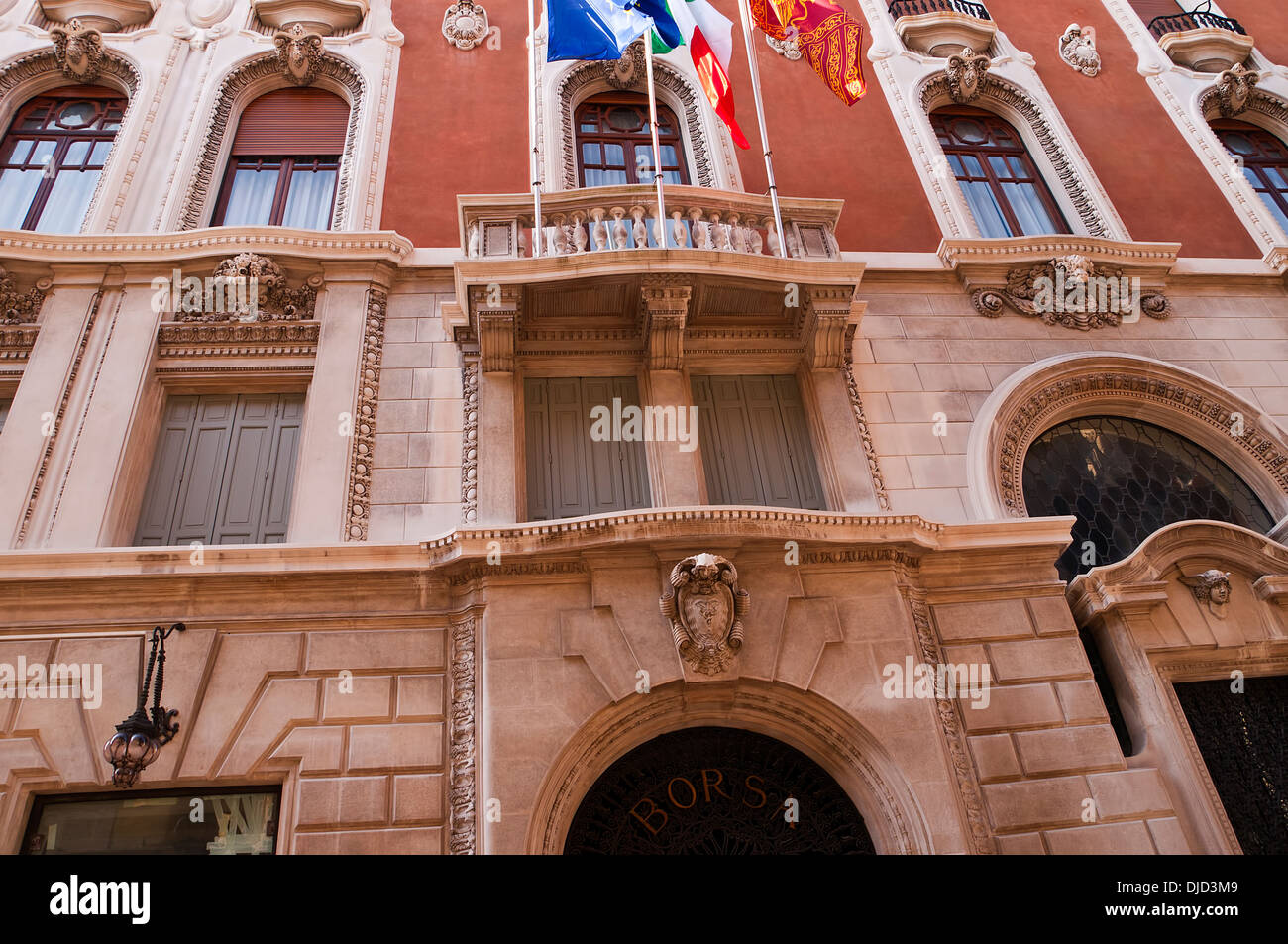 Edificio ornato in Vincenza Italia Foto Stock