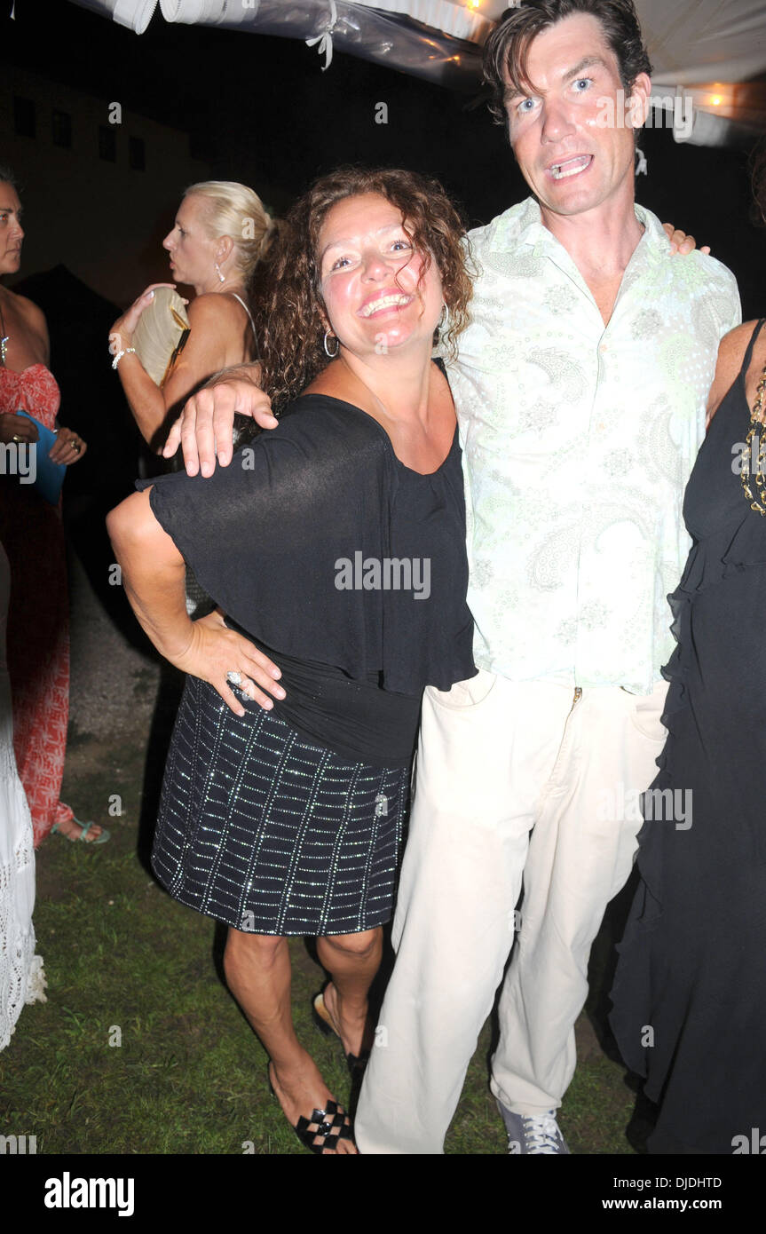 Aida Turturro, Jerry O'Connell annuale di "diamond grezzo' Gala a beneficio di Montauk Playhouse Community Center Foundation Montauk, New York - 04.08.12 Foto Stock