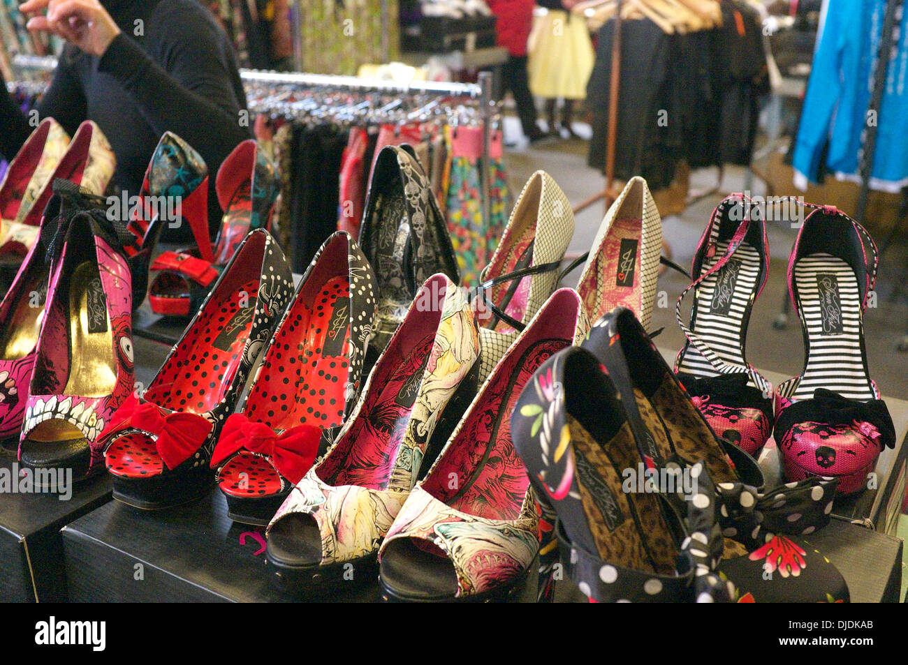 Calzature femminili scarpe moda degli anni cinquanta e sessanta Foto Stock