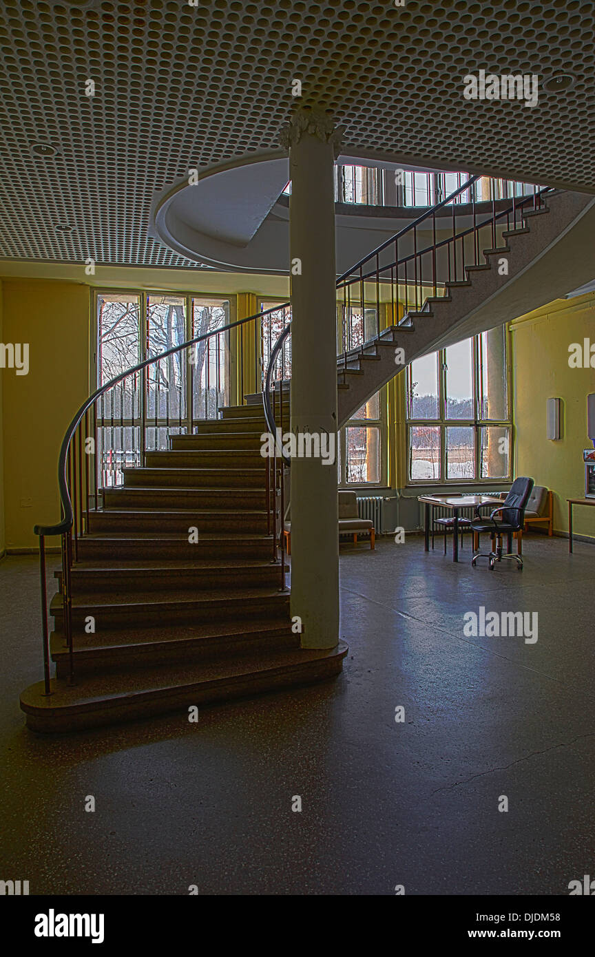 Passi nel Broadcasting Center Berlin, Berlin, Germania Foto Stock