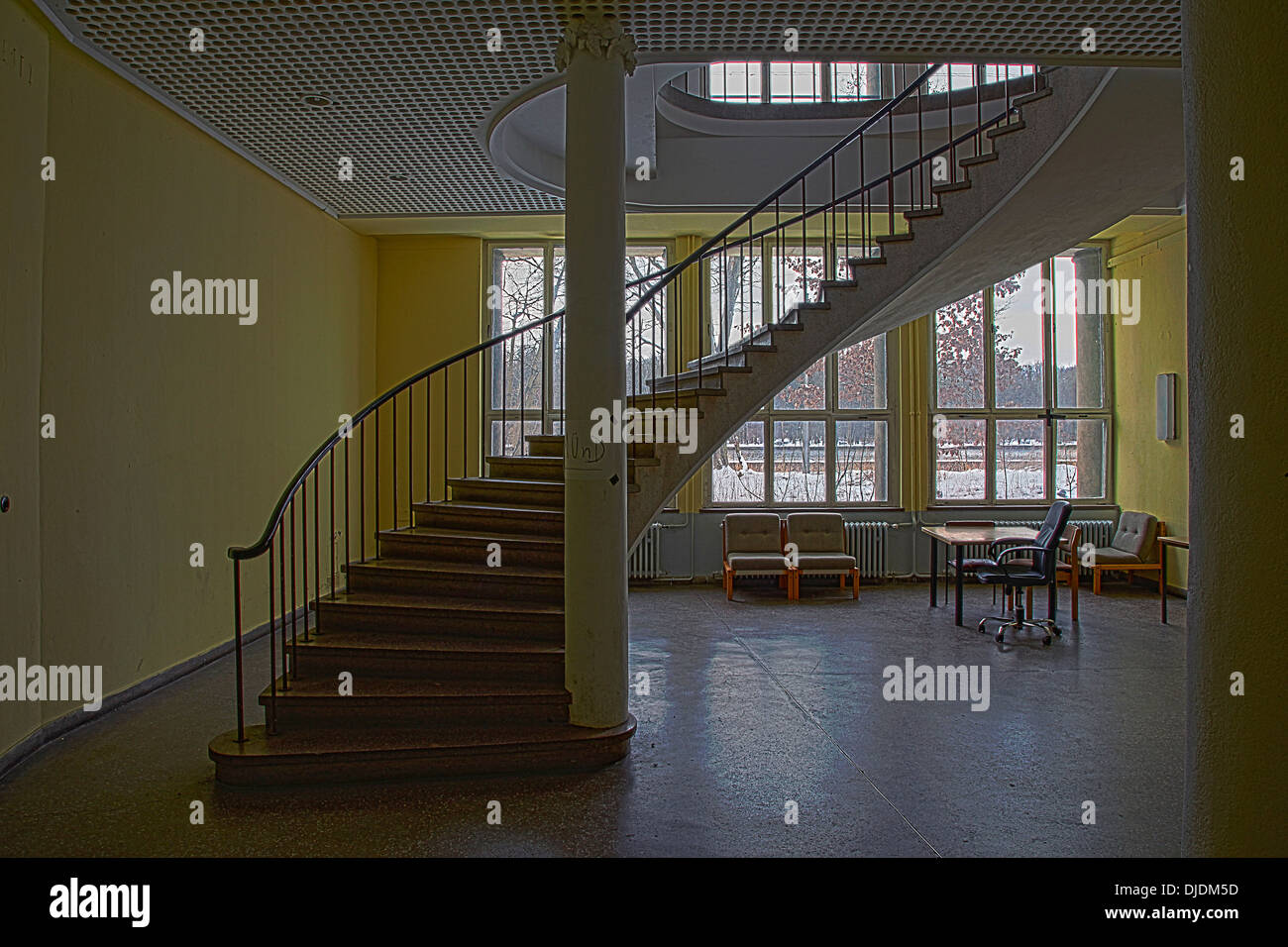 Passi nel Broadcasting Center Berlin, Berlin, Germania Foto Stock