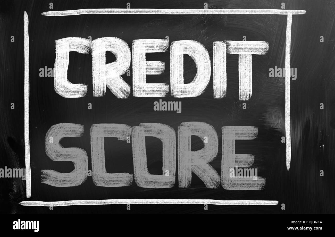 Punteggio di credito concetto Foto Stock