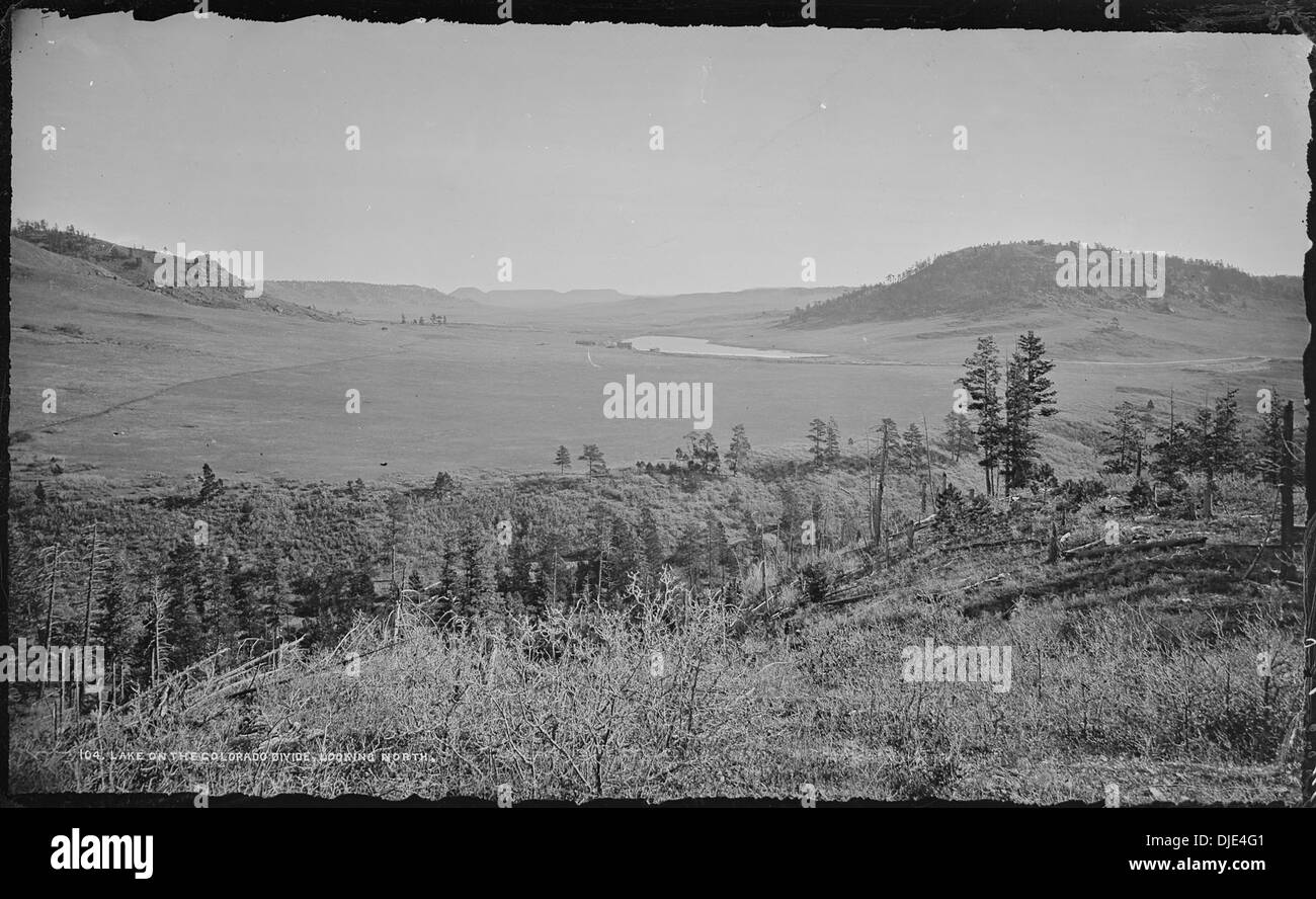 Palmer Lago su Colorado dividere, guardando a nord. El Paso County, Colorado. 065 Foto Stock