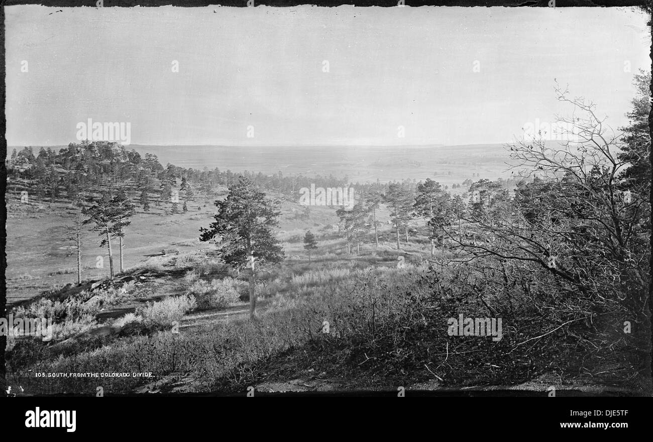 Vista sud da Colorado dividere, vicino Palmer Lake, El Paso County, Colorado. 066 Foto Stock