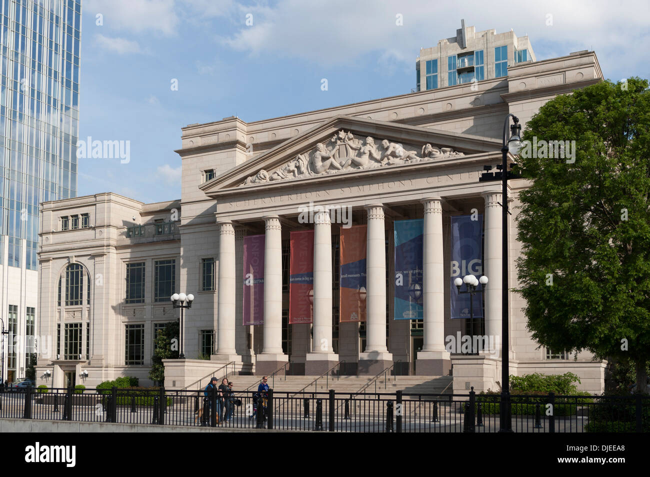 L'esterno dell'Schermerhorn Symphony Hall nel centro di Nashville, Tennessee, Stati Uniti d'America Foto Stock