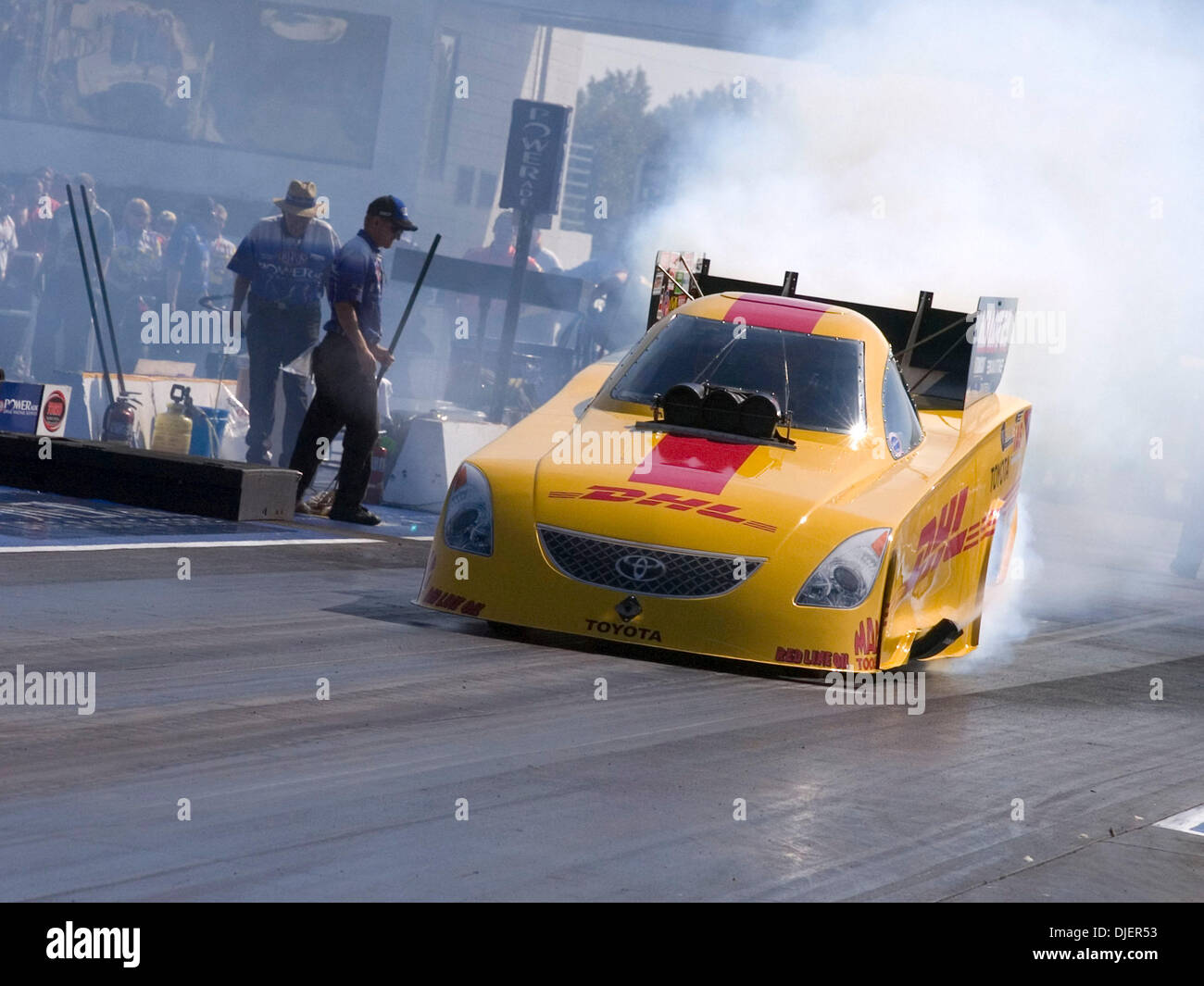 Oct 07, 2007 - Dinwiddie, VA, Stati Uniti d'America - SCOTT KALITTA, NHRA Funny auto conducente durante la Powerade Drag racing serie 'NHRA Torco Racing carburanti cittadini." (credito Immagine: © Timothy L. Hale/ZUMA Press) Foto Stock