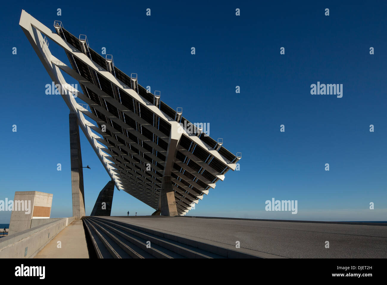 Pannello solare, Parc del Forum di Barcellona Foto Stock