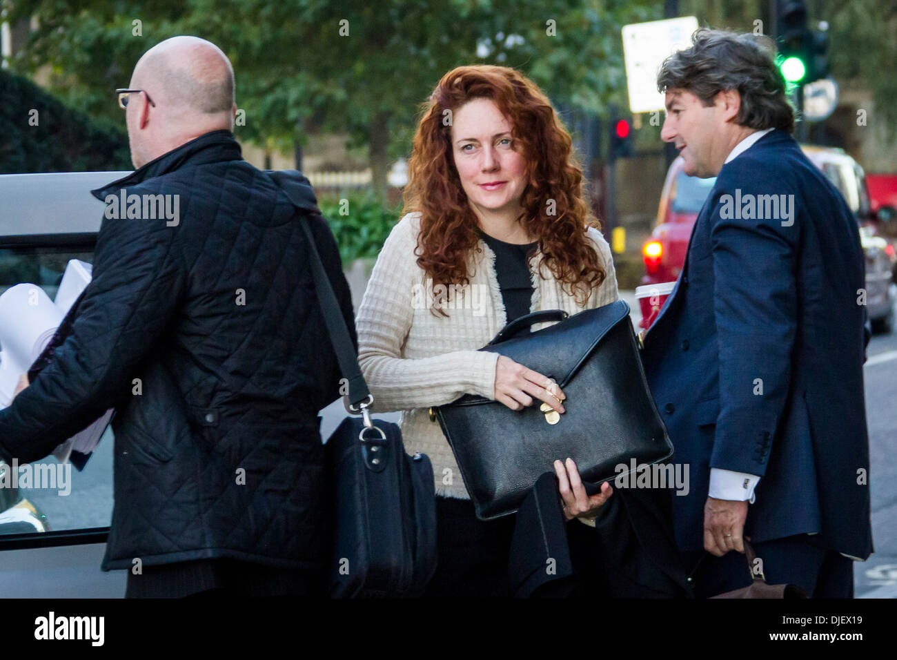 Rebecca Brooks arriva a Old Bailey Court a Londra per continuare con le notizie di telefono internazionali lo scandalo di hacking di prova. Foto Stock