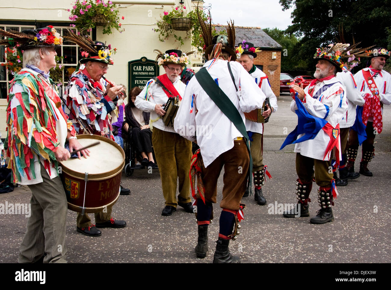 Tradizionale uomini Morris, Oxfordshire, Inghilterra Foto Stock