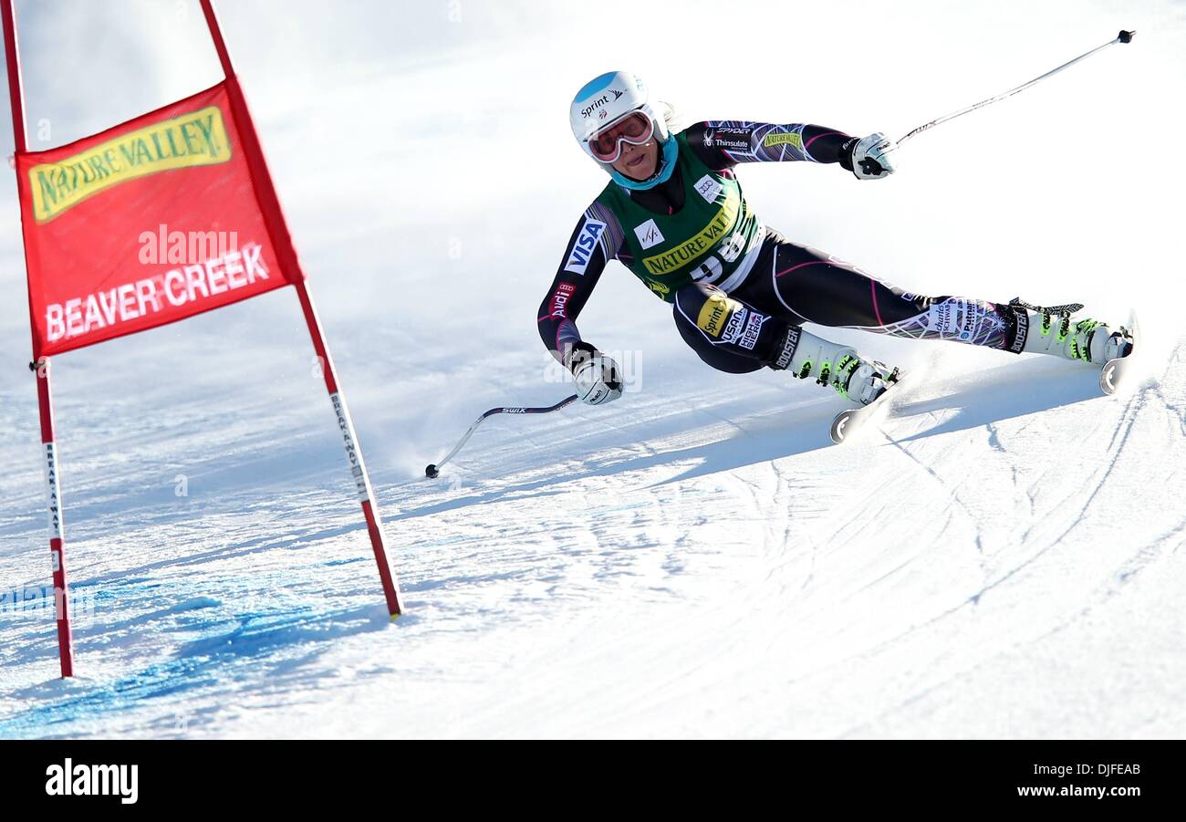 Beaver Creek Colorado, Stati Uniti d'America. 26 Nov, 2013. FIS WC womens downhill Beaver Creek. Julia Mancuso (USA). Credito: Azione Sport Plus/Alamy Live News Foto Stock