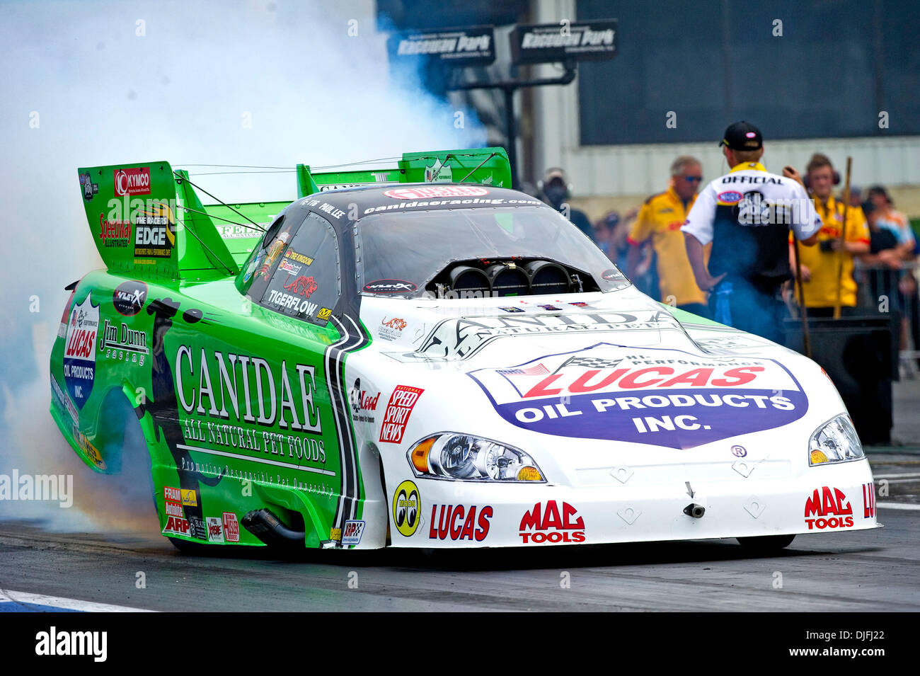 Paul Lee in Canidae Pet Foods Impala, durante le manche eliminatorie al 2010 NHRA SuperNationals tenutosi a canalina Park, Englishtown, New Jersey. (Credito Immagine: © Bill Guerro/Southcreek globale/ZUMApress.com) Foto Stock