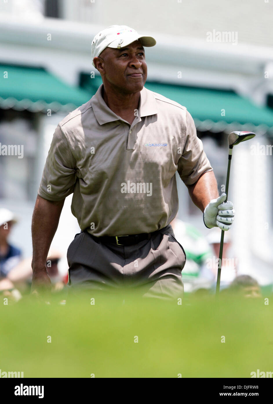 Giugno 23, 2010 - Cromwell, Connecticut, Stati Uniti - Baseball Hall-di-Famer Ozzie Smith presso i viaggiatori Celebrity Pro-Am. (Credito Immagine: © Stan Godlewski/ZUMApress.com) Foto Stock