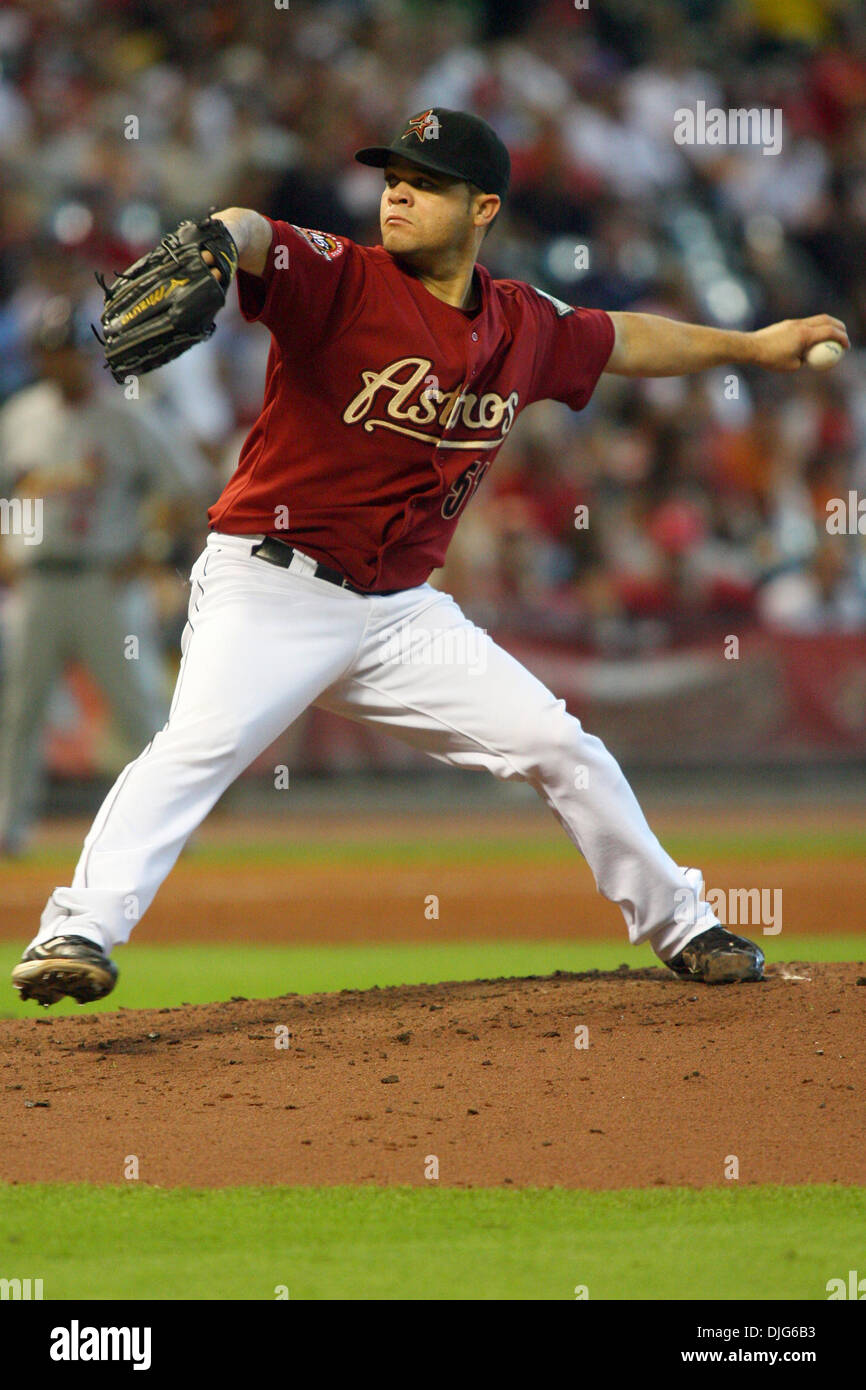 Houston Astros a partire lanciatore Wandy Rodriguez (51) pitching nel quarto inning. Il St. Louis Cardinals sconfitto Houston Astros 4 - 2 al Minute Maid Park, Houston, Texas. (Credito Immagine: © Luis Leyva/Southcreek globale/ZUMApress.com) Foto Stock