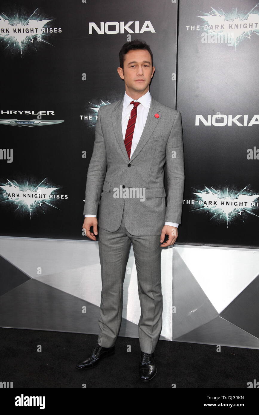 Josh Gordon-Levitt 'The Dark Knight sorge' New York Premiere a AMC Lincoln Square Theatre - Arrivi New York City, Stati Uniti d'America, 16.07.12 Foto Stock