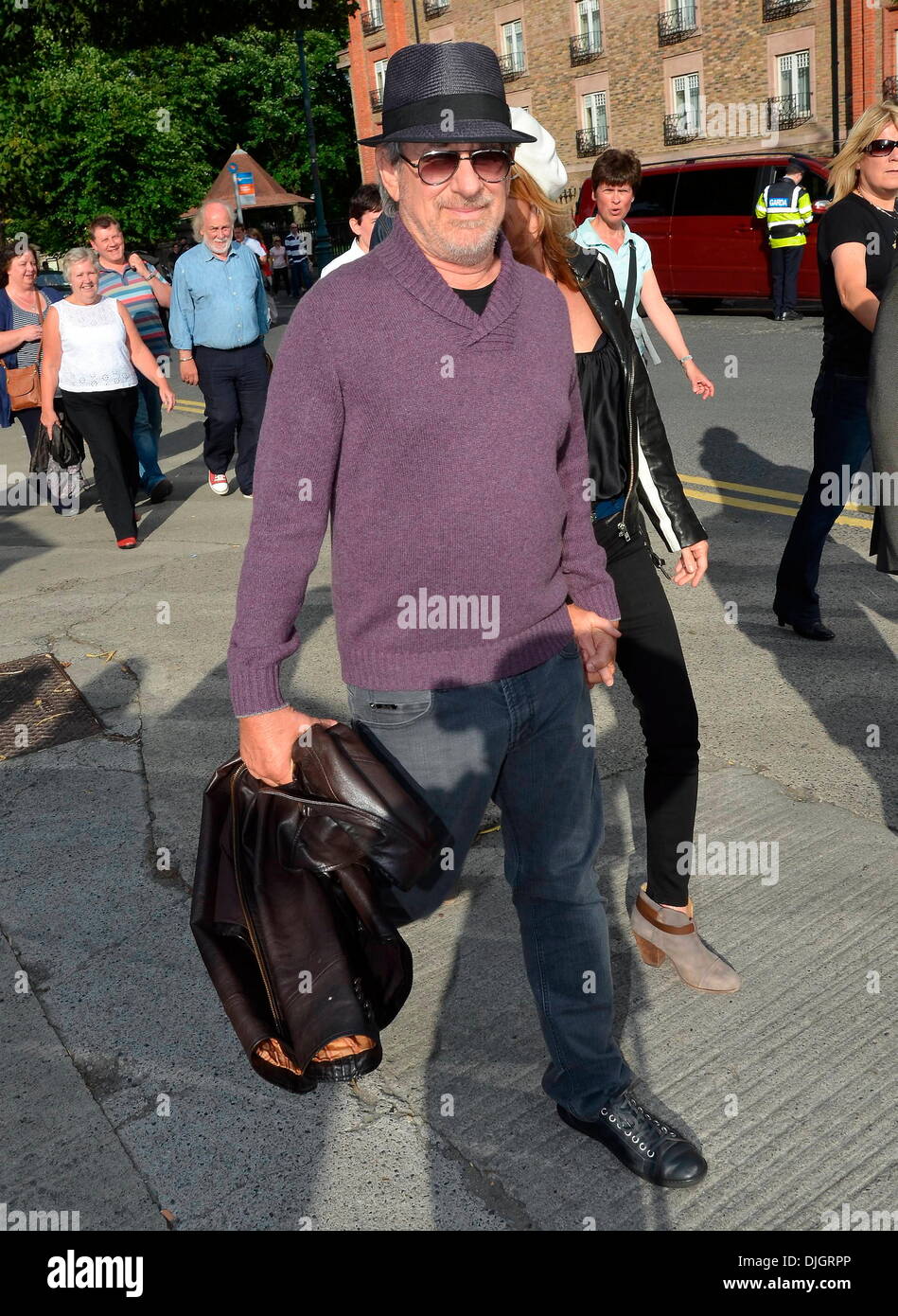Steven Spielberg e Kate Capshaw arrivano al Bruce Springsteen in concerto a RDS a Dublino, Irlanda - 17.07.12 Foto Stock