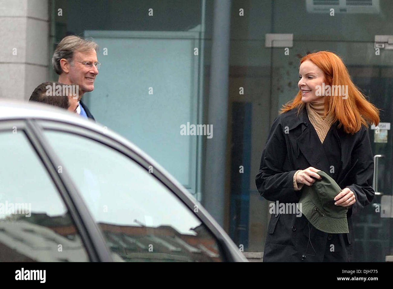 Desperate Housewives' star Marcia Cross e il marito Tom Mahoney sono visti fuori e circa a Dublino Dublino Irlanda - 20.05.12 Foto Stock