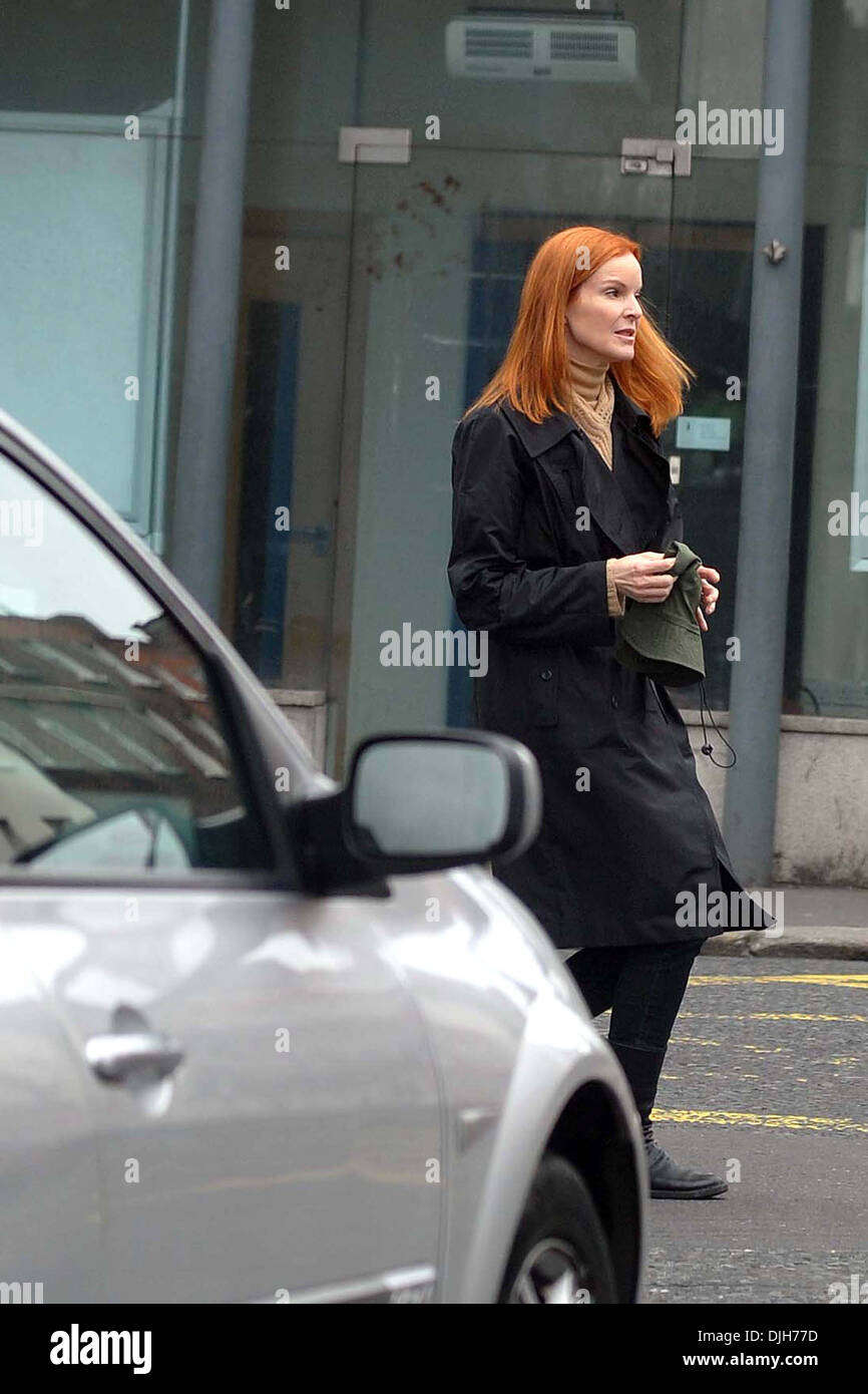 Desperate Housewives' star Marcia Cross è visto fuori e circa a Dublino Dublino Irlanda - 20.05.12 Foto Stock