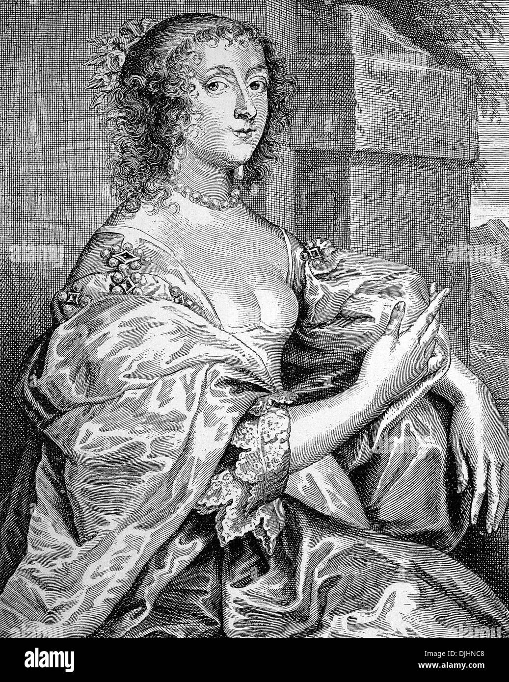 La contessa Percy, ritratto da Anthony van Dyck, xvii secolo Foto Stock