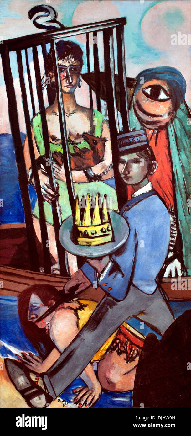 Versuchung (Triptychon), 1936-1937 Max Beckmann (1884-1950) tedesco GERMANIA Foto Stock